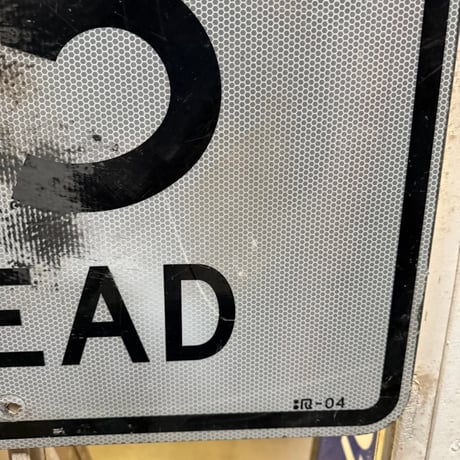 Vintage REDUCED SPEED35 AHEAD ロードサイン 21-213-44