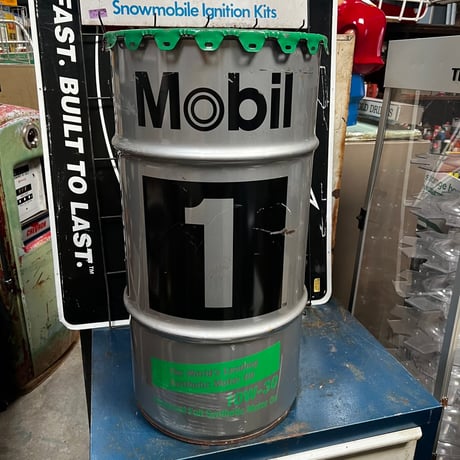 Vintage Mobil ドラム缶 蓋付き s-16-3-7