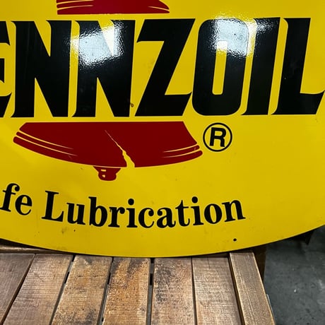 Vintage PENNZOIL 両面 看板 P-2