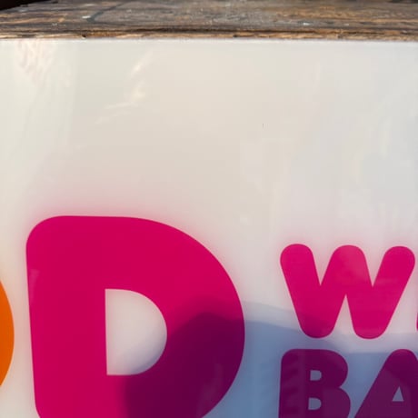 Vintage WELCOME BACK DUNKIN’DONUTS プラスチック看板 21-27-1
