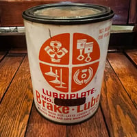 Vintage LUBRIPLATE OIL CAN 16-c-28