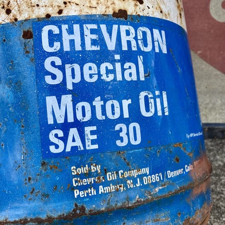CHEVRON　ヴィンテージ　オイル缶　14-461