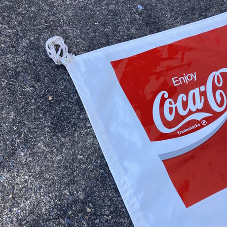 COCA-COLA　ヴィンテージ　大型　垂れ幕　k-23-13-1