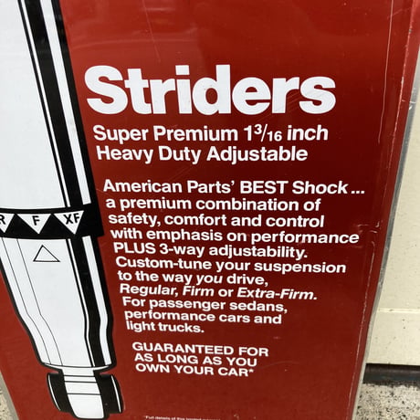 AMERICAN PARTS SHOCK ABSORBERS　ヴィンテージ　看板　14-304