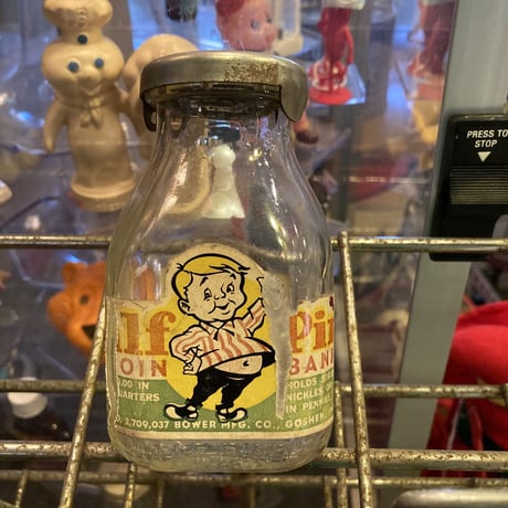 Half Pint Milk Bottle　ヴィンテージ　コインバンク　16-152