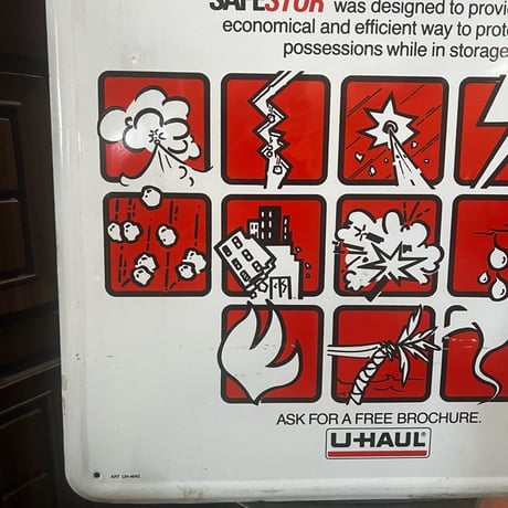 Vintage UHAUL SIGN 19-108-12