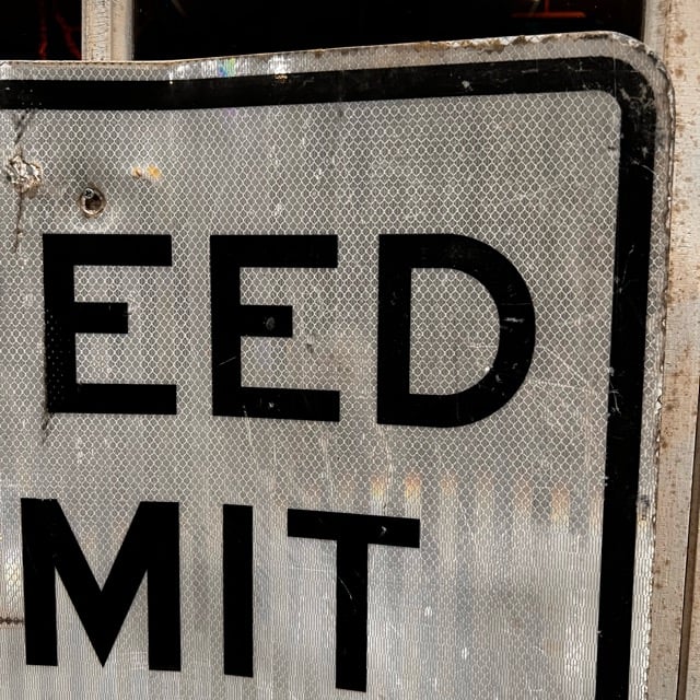 Vintage ロードサイン SPEED LIMIT 45 18-54-10 | BigBea