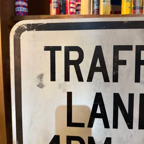 Vintage TRAFFIC LANE ロードサイン 21-213-14