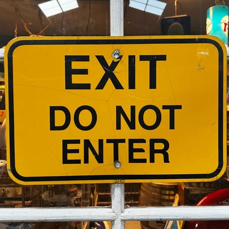 Vintage EXIT SIGN 19-13