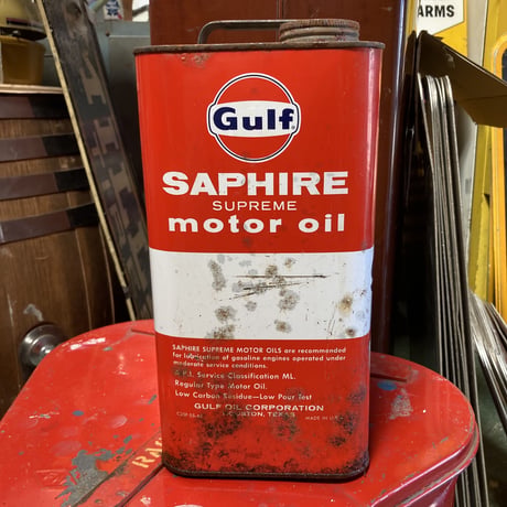 Gulf　ヴィンテージ　オイル缶　13-53
