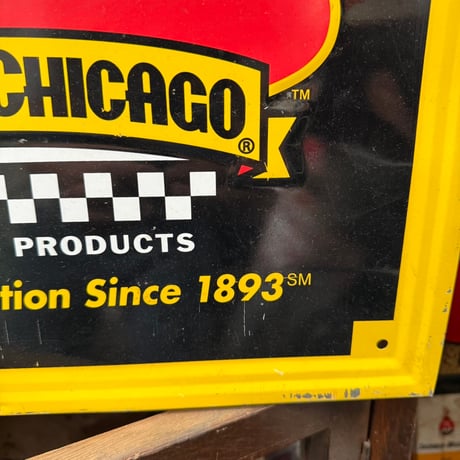 Vintage RED HOT CHICAGO 看板 20-367-1