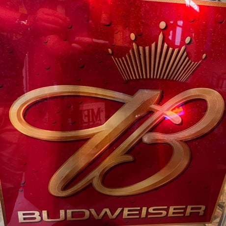 Budweiser バドワイザー ビール ヴィンテージ パブミラー　(12)315