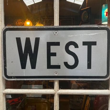 Vintage roadsign　WEST　18-81-31