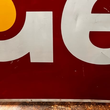 Vintage Getty OIL SIGN スチール製 19-108-132