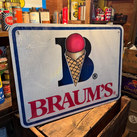 Vintage LOUISIANA KITCHEN&BRAUM'S 両面看板 21-277-3