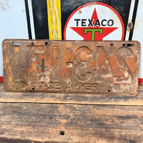 【希少】Vintage License Plate ペンスルベニア州 18-144-8