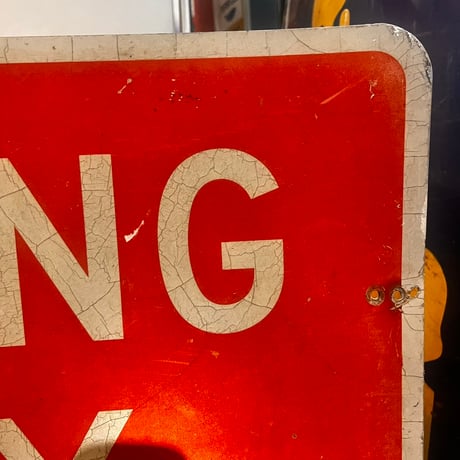 Vintage WRONG WAY SIGN 20-155-56