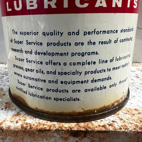 Vintage LUBRICANTS OIL 缶　16-c-25