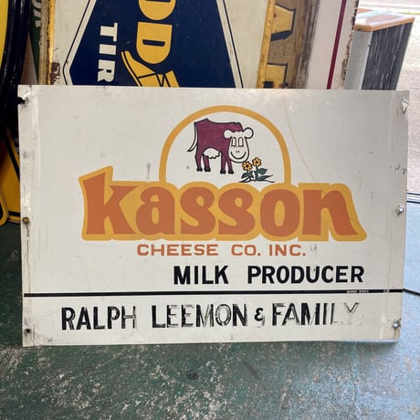 Vintage Kasson 大型 両面看板 14-216