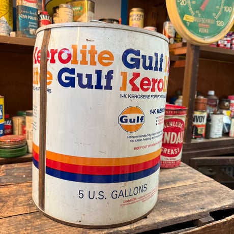 Vintage Gulf Zerolite 5ガロン缶 21-285-8