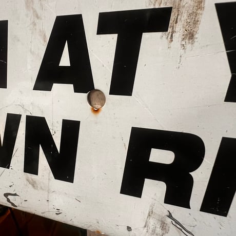 Vintage WARNING SIGN 道路標識 19-111-3