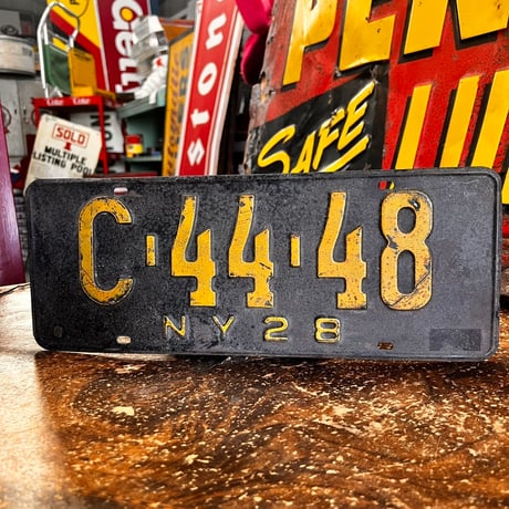 【希少!!】Vintage License Plate ニューヨーク州　18-144-11