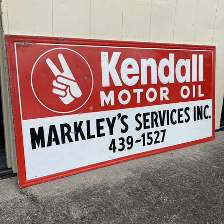 Kendall　ヴィンテージ　大型看板　14-436
