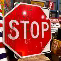 Vintage　ロードサイン　STOP　18-227-25