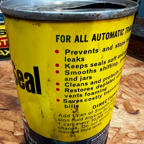 Vintage Smooth-Seal Transmission Fluid Can 16-c-64