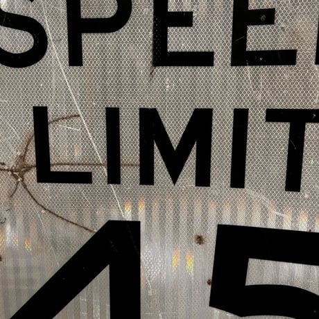 Vintage ロードサイン SPEED LIMIT 45 18-54-10