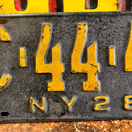 【希少!!】Vintage License Plate ニューヨーク州　18-144-11