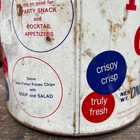Vintage Potato Chips Can 12-55