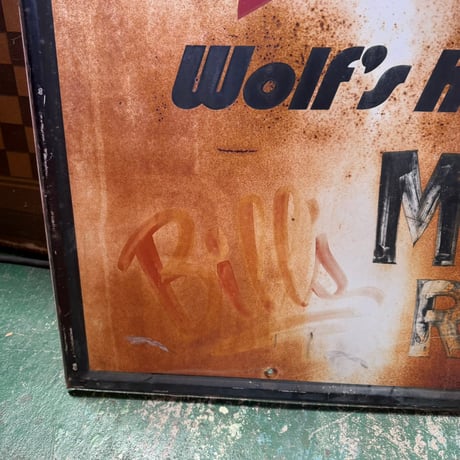 Vintage  Wolf’s Head Motor Oil 大型看板 21-269