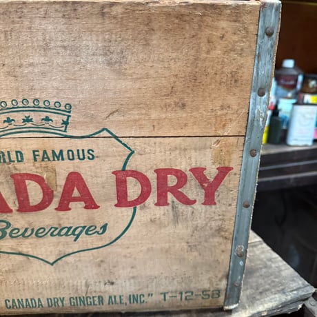 Vintage CANADA DRY 木箱 20-37-1