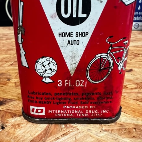 Vintage EVER READY OIL CAN 16-c-50