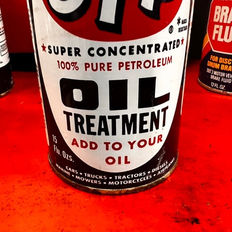 Vintage STP OIL CAN (中身入り) 17-77-27