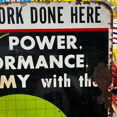 Vintage ACilloscope SPARK PLUGS SIGN 18-16