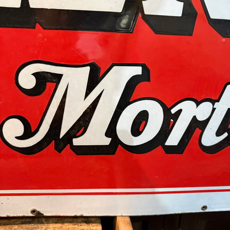 Vintage BRIXMENT for Perfect Morter 大型琺瑯看板 20-172