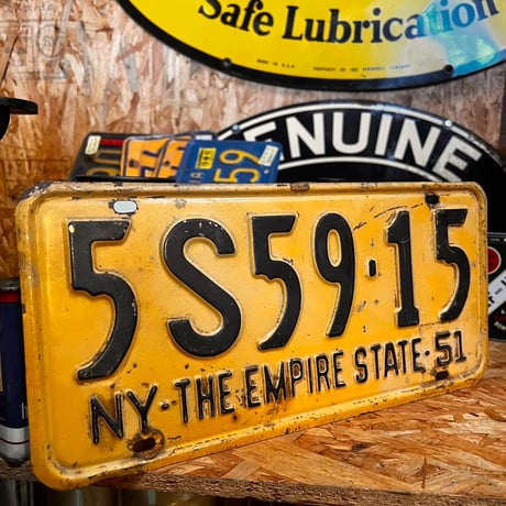 Vintage License Plate ニューヨーク州 19-107-13