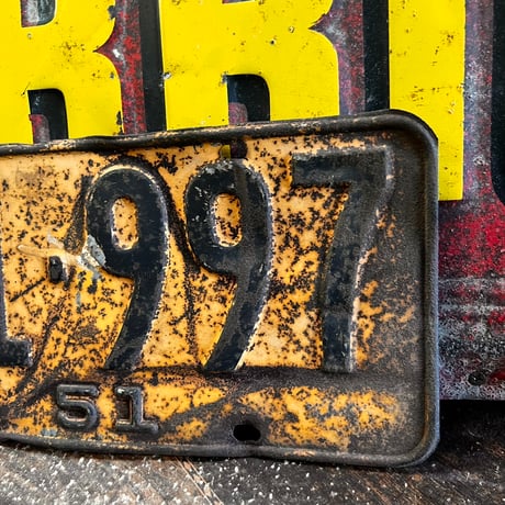 【希少!!】Vintage License Plate ニューヨーク州　18-144-3
