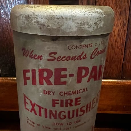 Vintage 1955 FIRE-PAK ドライケミカル消火器 16-2-33