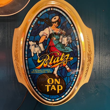 Vintage Blatz Beer Display Light 19-227