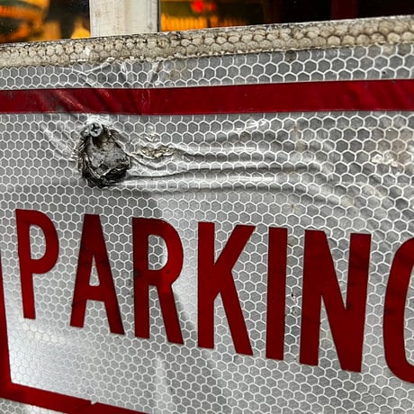 Vintage NO PARKING SIGN 18-28