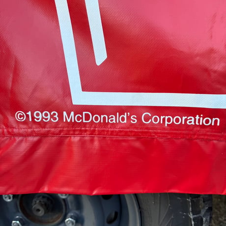 Vintage Mcdonald&Walmartコラボ 大型ビニールサインバナー 20-208-1