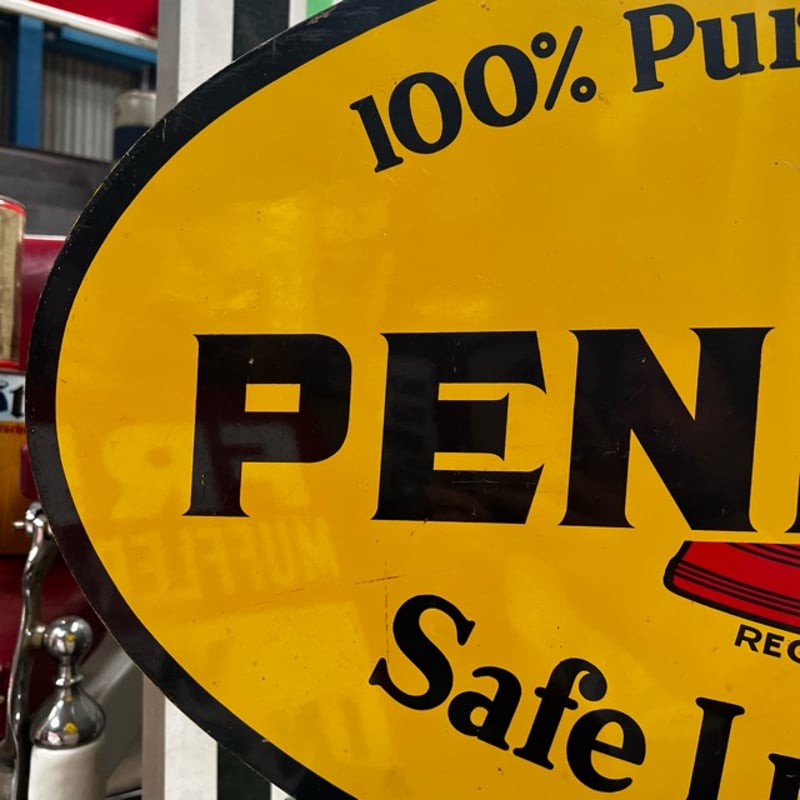 ペンズオイル　看板　アメリカ　ビンテージ　ロードサイン ペンズオイル 看板 アメリカ ビンテージ ロードサイン 【公式通販】