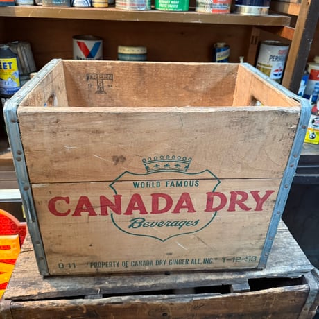 Vintage CANADA DRY 木箱 20-37-1