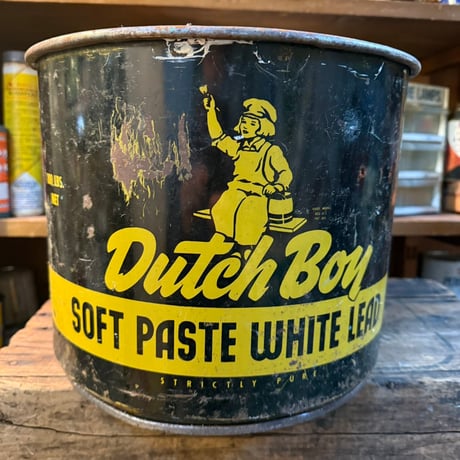 Vintage Dutch Boy Soft Paste White Lead 缶 21-28