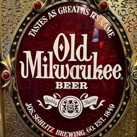 Vintage Old Milwaukee BEER SIGN　17-322