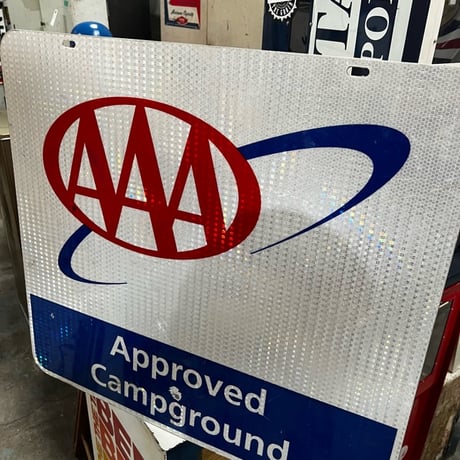 Vintage AAA Approved Campground 両面 看板 19-201-5