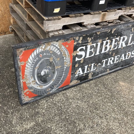 SEIBERLING　ヴィンテージ　ホーロー看板　16-s-15